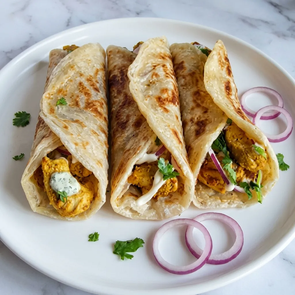 Chicken Tikka Roll at Foodies Calgary &ndash; halal Pakistani & Indian food delivered to Greenview, Calgary, AB